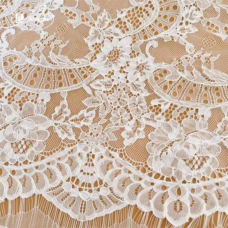 Wedding Dress Supply - 3 أمتار/قطعة، قماش دانتيل مطرز يدويًا،