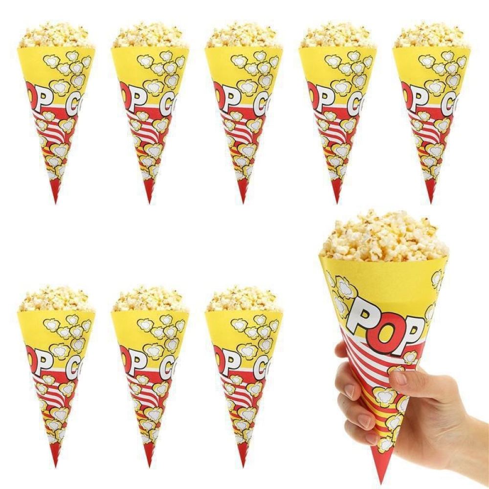 Wedding Supply In Bulk - حامل ورق مخروطي للفشار، أكياس مثلثة