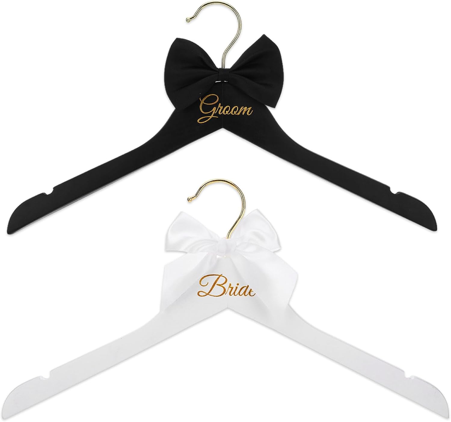 Suit Supply Wedding Party - طقم علاقات ملابس خشبية للعروس والعريس،