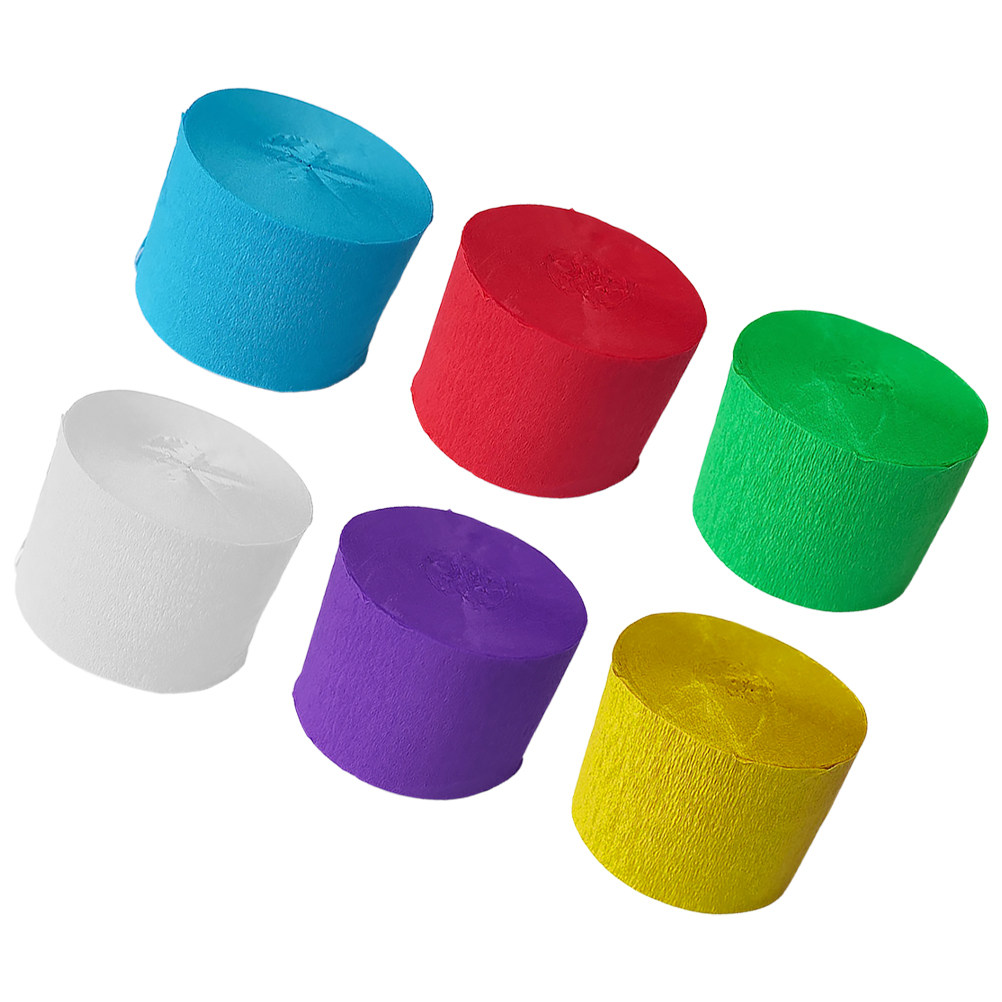 Wedding Supply In Bulk - 6 لفات من ورق الكريب متعدد
