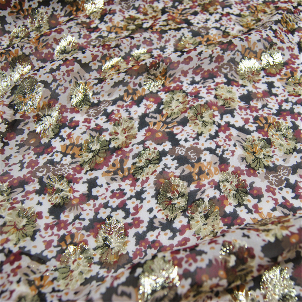 Good Floral & Wedding Decor Supply Photos - قماش حرير لامع أنيق بنقشة زهور