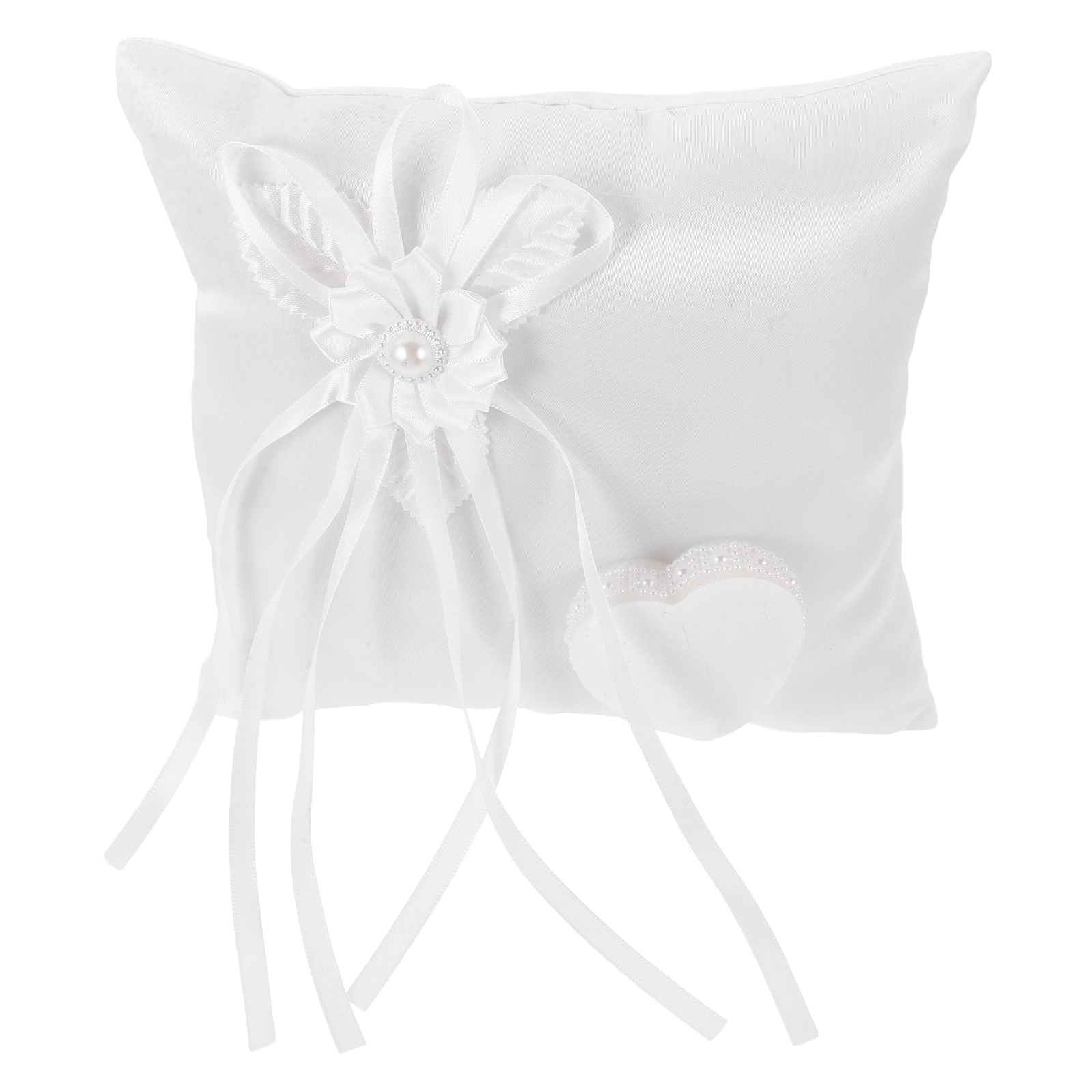 Ring Bearer Pillow - وسادة زفاف مزينة بالزهور، لتزيين حفلات