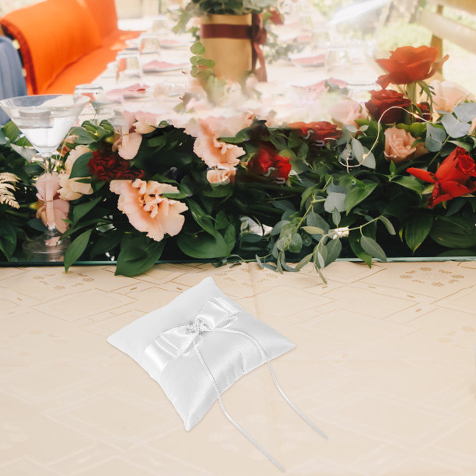 Ring Bearer Pillow - وسادة خواتم الزفاف على الطراز الأوروبي،