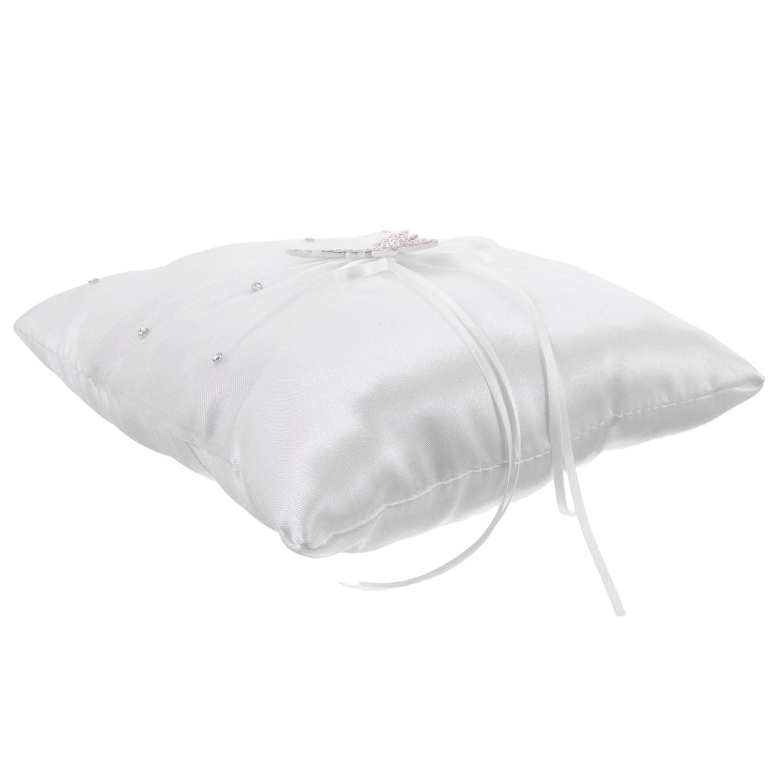 وسادة خاتم زفاف من الساتان الأ - مراجعة Ring Bearer Pillow وسعره