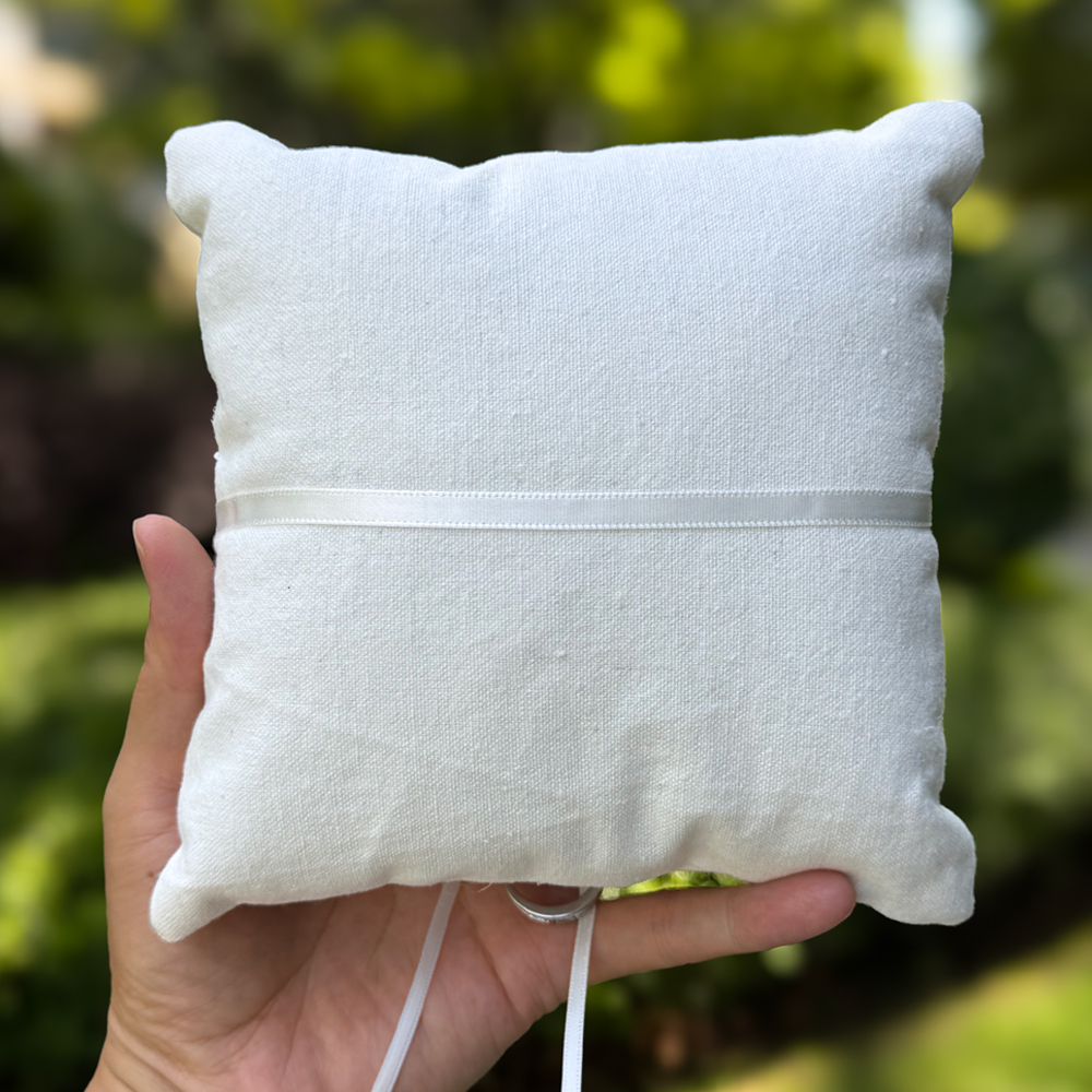 وسادة خاتم الزفاف من الكتان، م - مراجعة Ring Bearer Pillow وسعره
