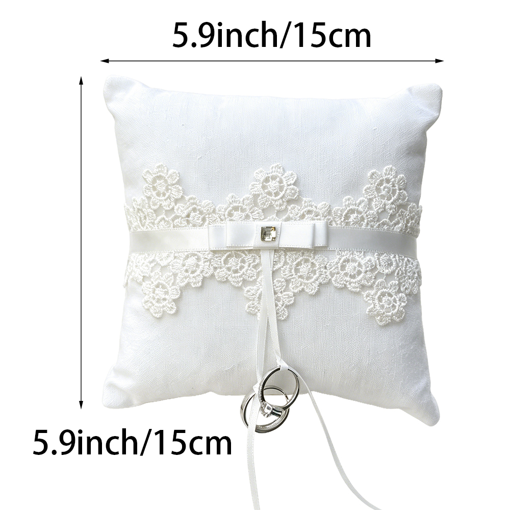 وسادة خاتم الزفاف من الكتان، م - مراجعة Ring Bearer Pillow وسعره