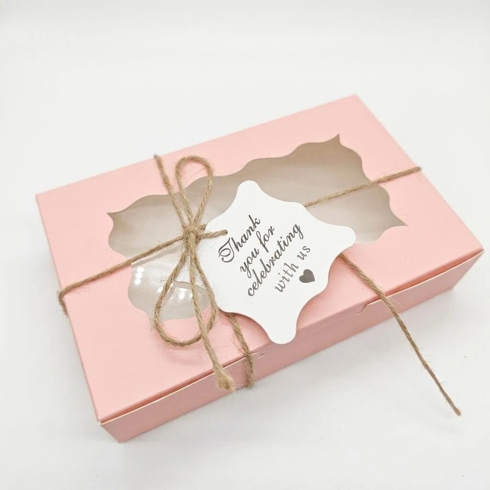 10 قطع من صناديق الحلوى والكيك - مراجعة Good Supply Wedding Cake وسعره