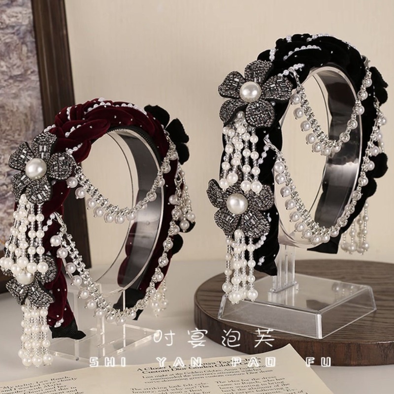 عصابة رأس مخملية بنقوش زهرية ع - مراجعة Good Floral & Wedding Decor Supply Photos وسعره