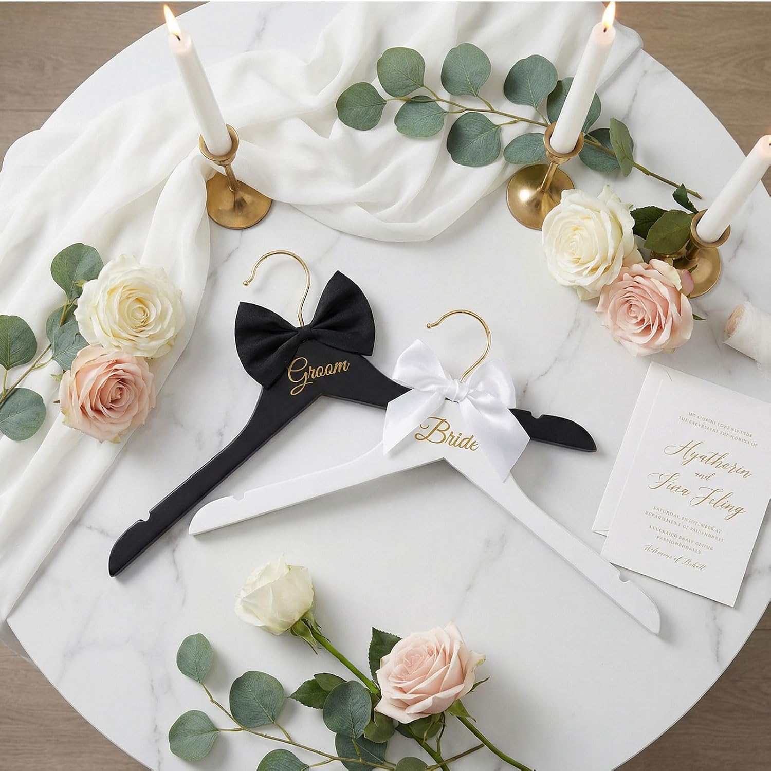 طقم علاقات ملابس خشبية للعروس  - مراجعة Suit Supply Wedding Party وسعره