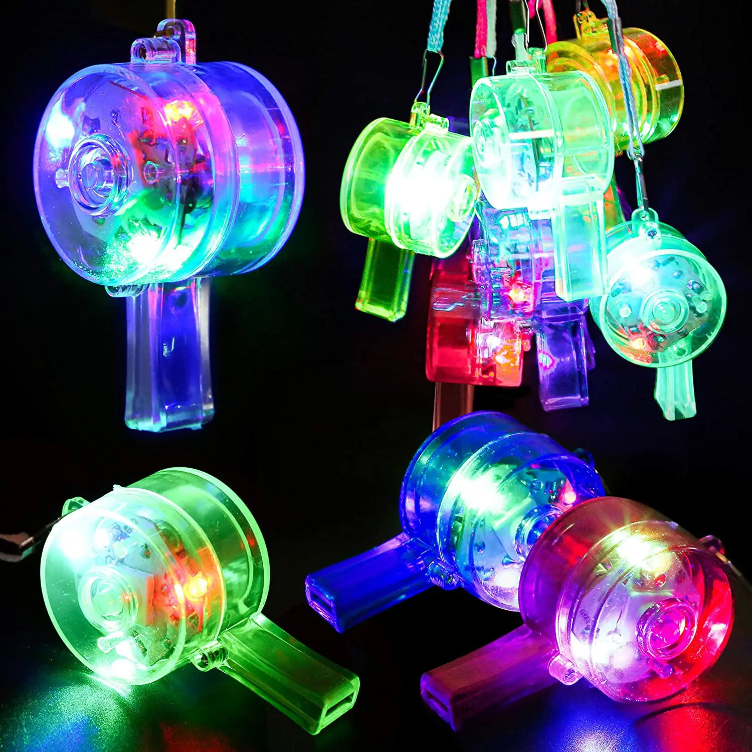 صفارات مضيئة LED، صفارات متوهج - مراجعة Wedding Supply In Bulk وسعره