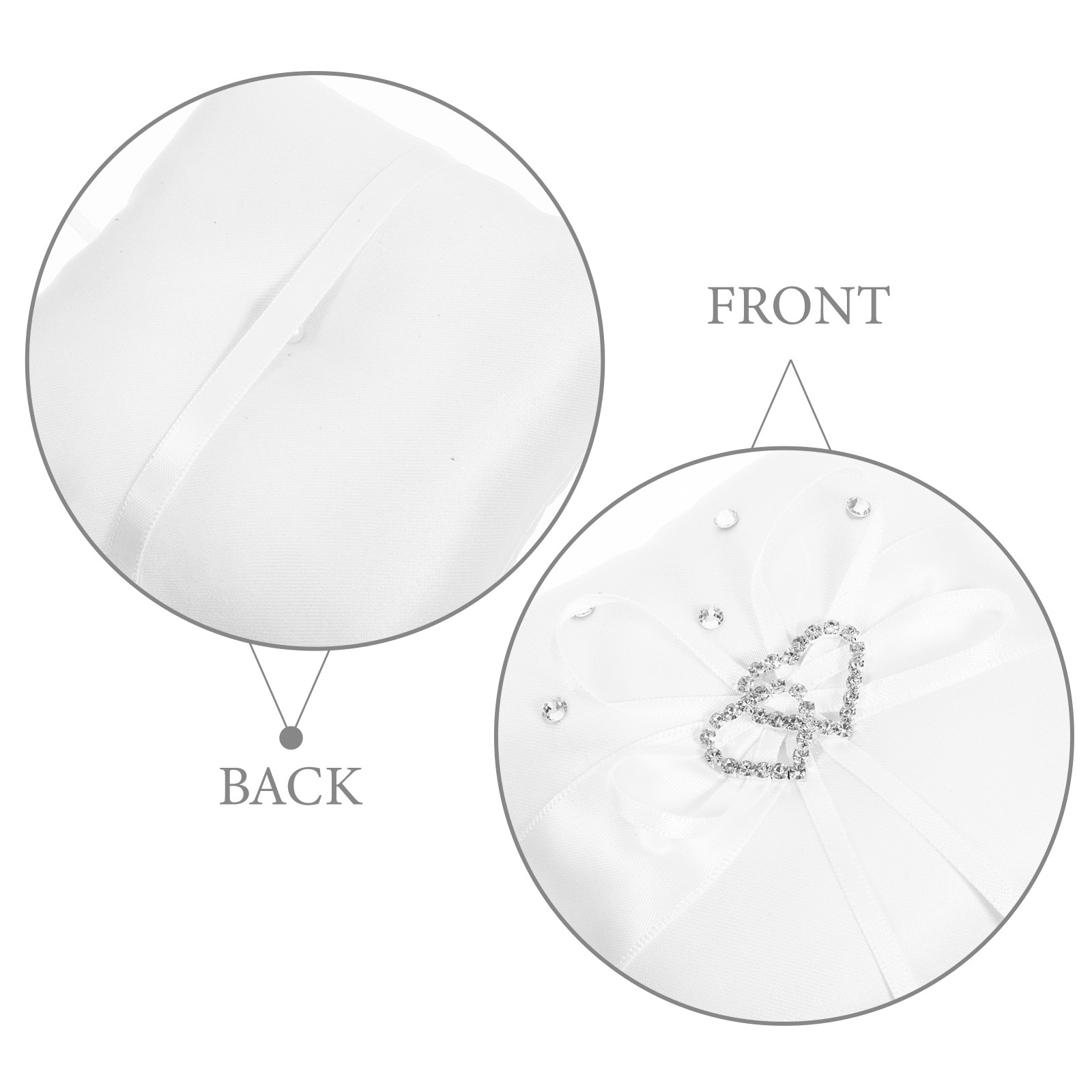 وسادة خاتم زفاف بيضاء مقاس 10x - مراجعة Ring Bearer Pillow وسعره
