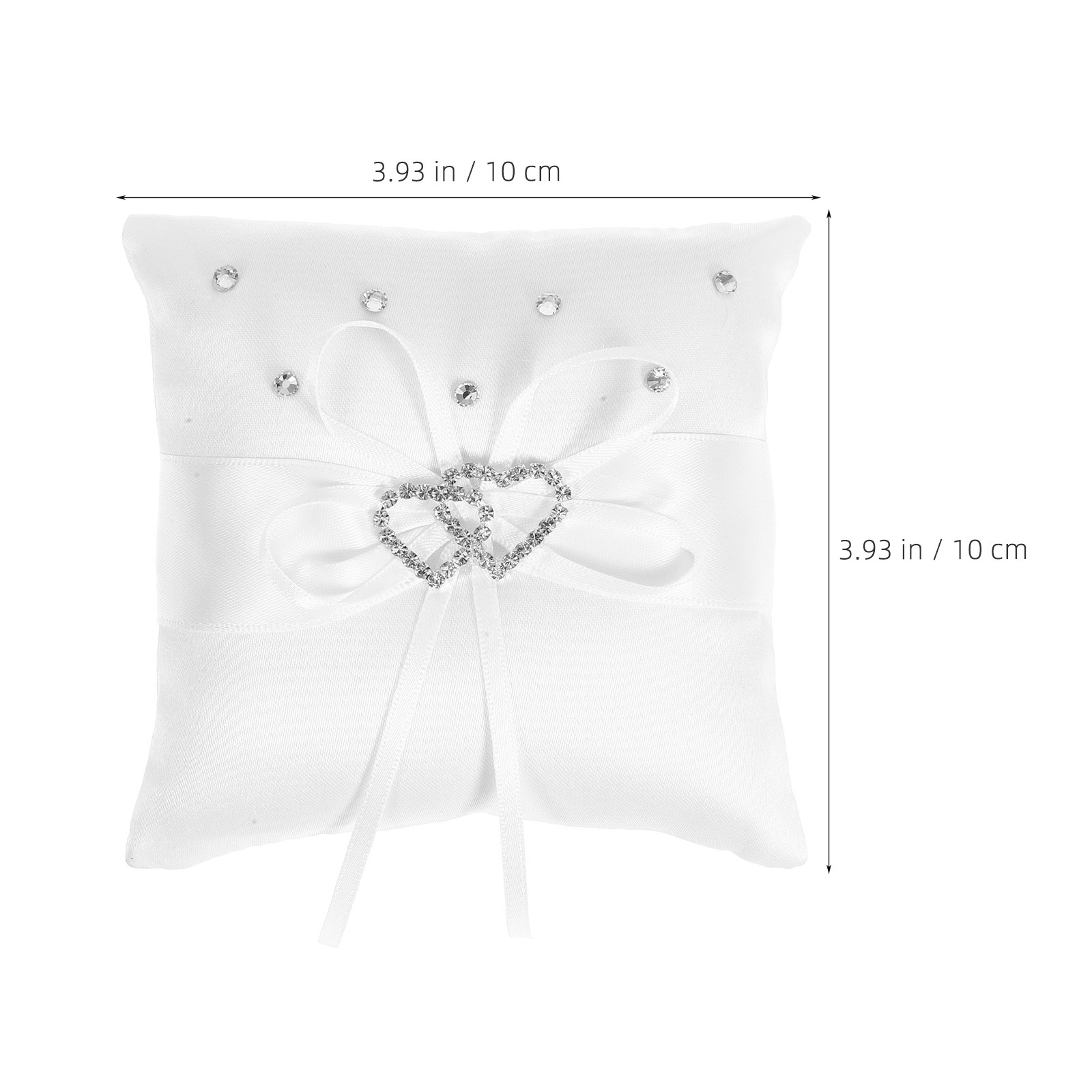 وسادة خاتم زفاف بيضاء مقاس 10x - مراجعة Ring Bearer Pillow وسعره